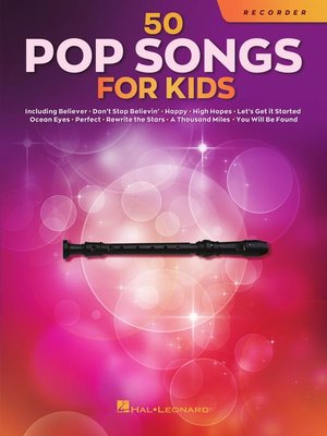 cover image of 50 Pop Songs for Kids for Recorder